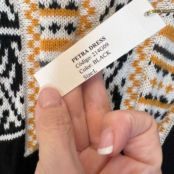 Carolina K Anthropologie Petra poncho style knit dress size large - Picture 5 of 7